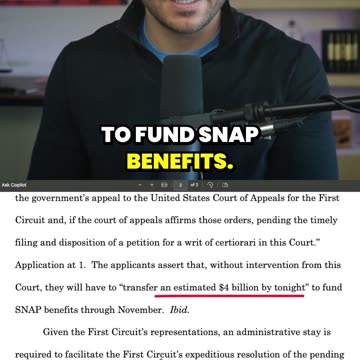 SCOTUS FREEZES $4B SNAP Aid