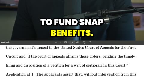SCOTUS FREEZES $4B SNAP Aid