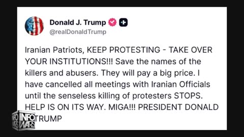 BREAKING: President Trump Announces Plan To Strike Iranian Regime!