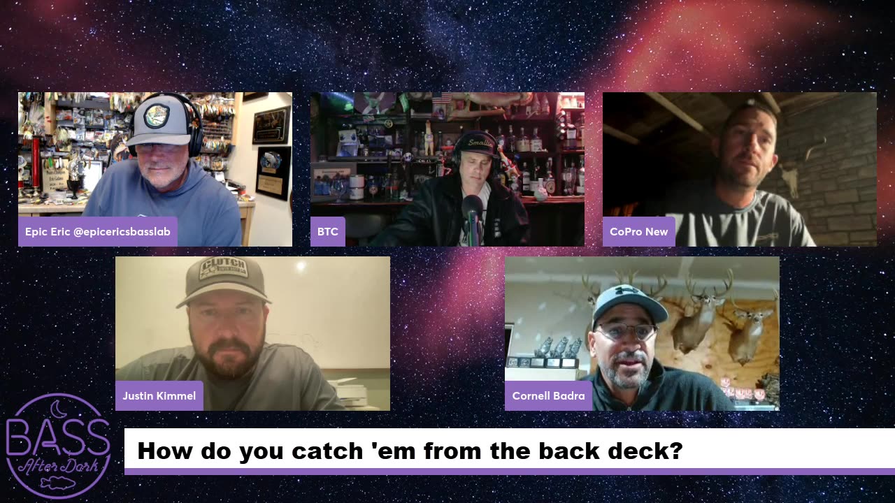 How do you catch bass from the back deck? (ft. Bryan New, Cornell Badra, and Justin Kimmel)