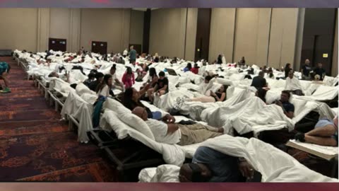 Hotels put guests in makeshift ballroom shelters to wait out storm