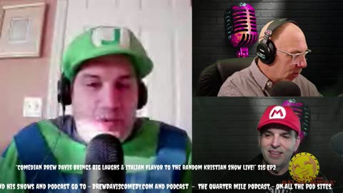 “Comedian Drew Davis Brings Big Laughs & Italian Flavor to The Random Kristian Show LIVE!” S15 Ep2