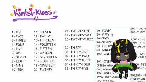 Kintsi Klass - Lesson 4 (Basic Counting)