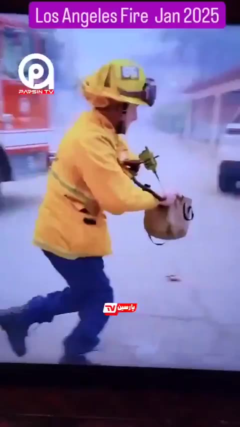 The Los Angeles Fire Department is using women’s handbags to gather water...
