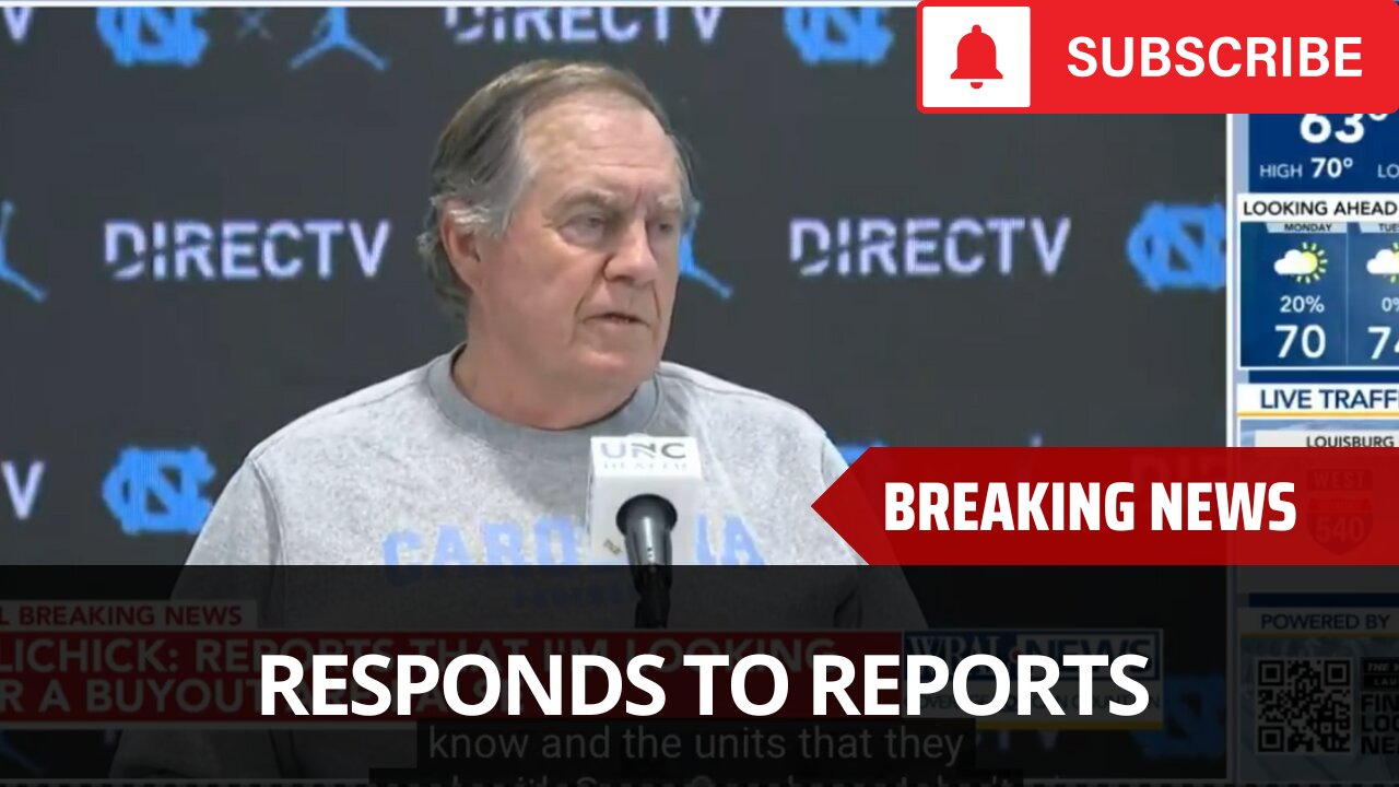 Belichick Responds To Viral UNC Reports