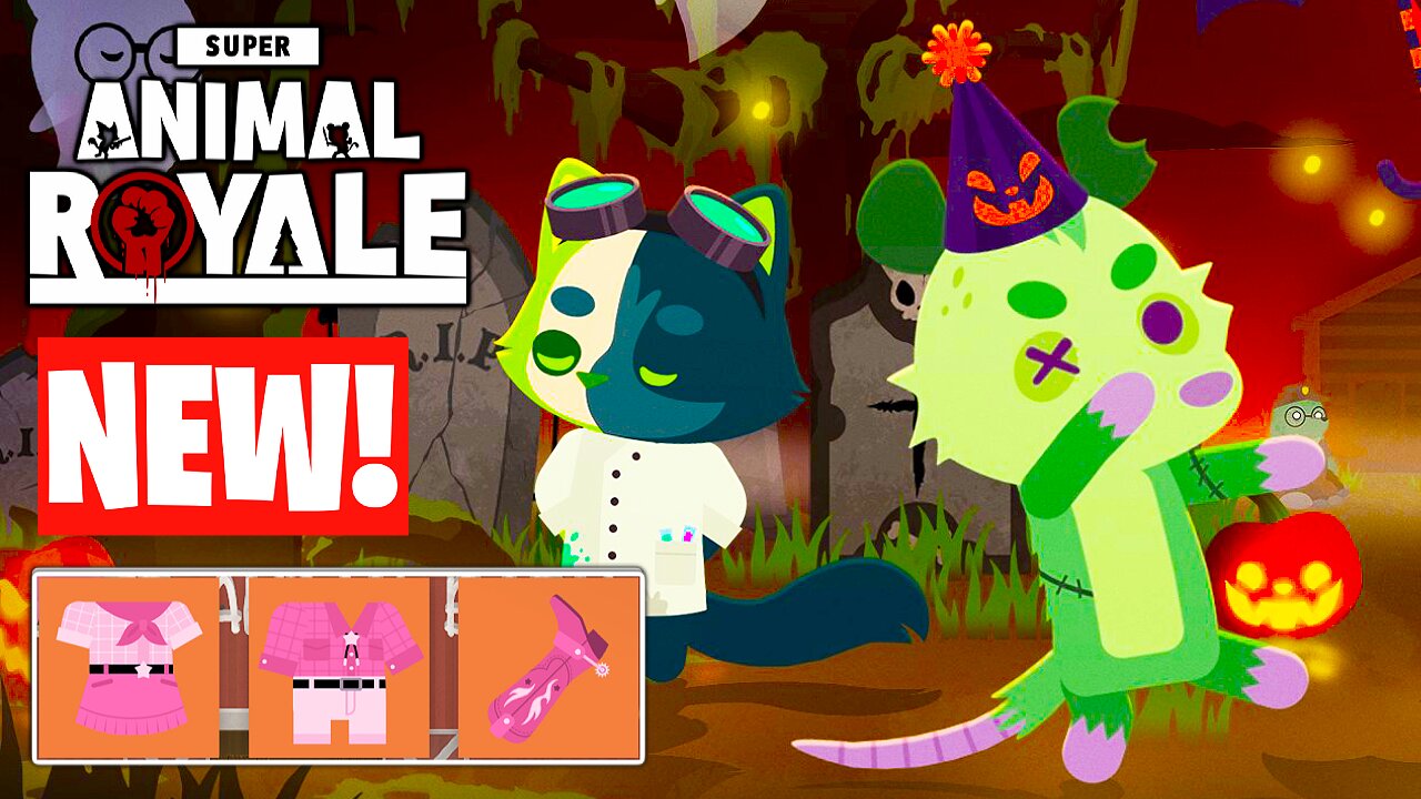 Spooky Solos in Super Animal Royale Halloween Event!