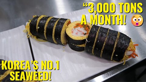 Korea’s Most Popular Roasted Seaweed 🌊| Gim Factory | Korean Street Food