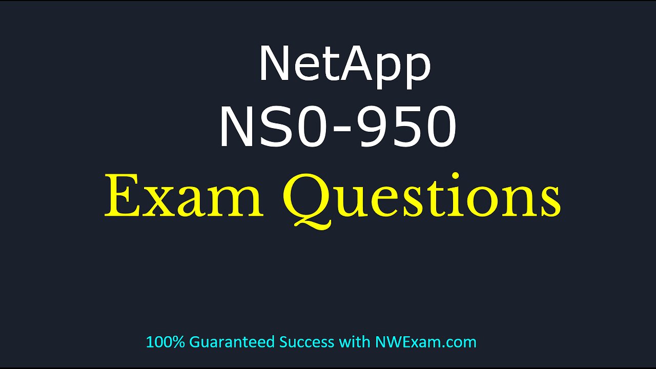 NetApp NS0-950 Certification: Exam Info & Q&A Guide