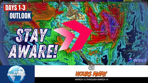 ⚠️ Severe Storms Threaten Texas & Louisiana Today! March 12