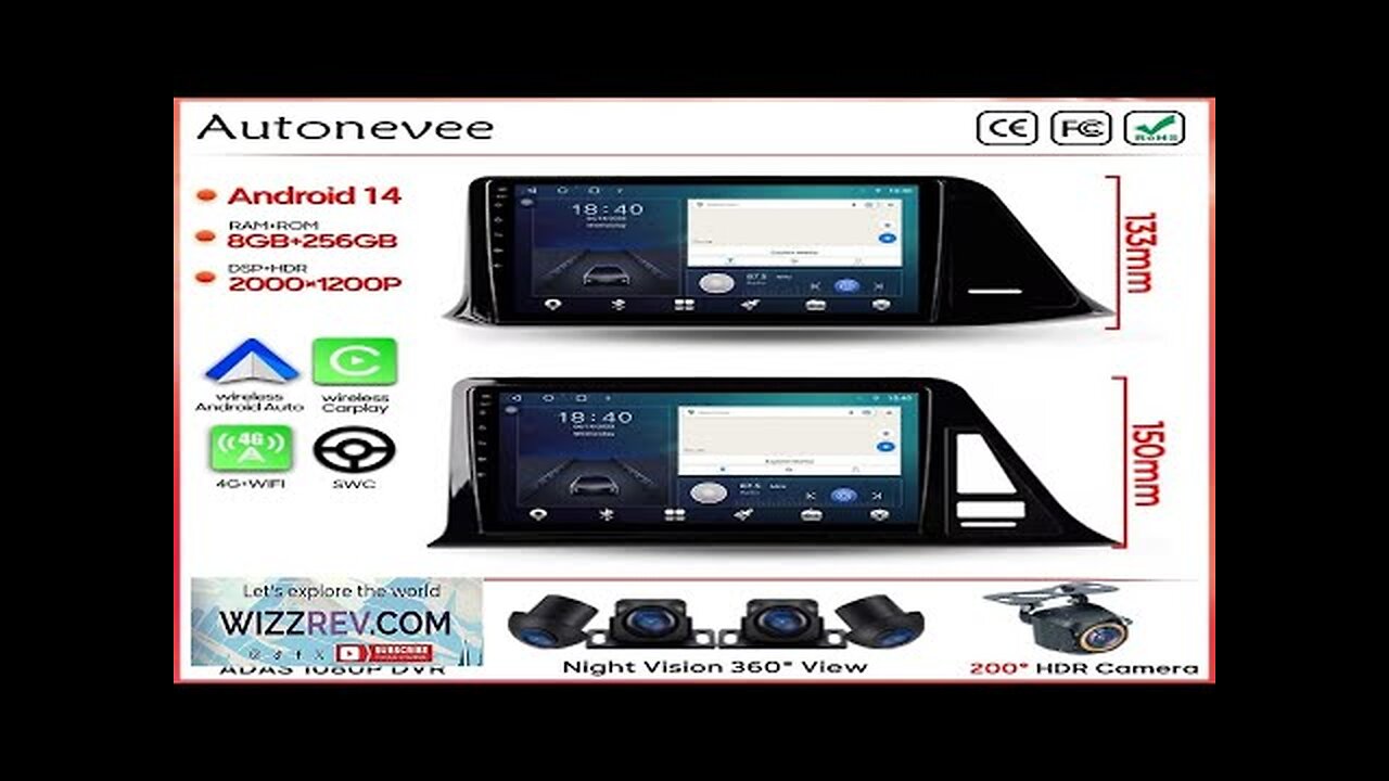 Car Radio Carplay For Toyota C-HR CHR 2016 2020 GPS Navigation Review