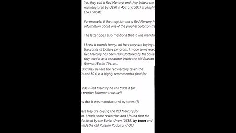 El mercurio rojo ha sido fabricado por la unión soviética