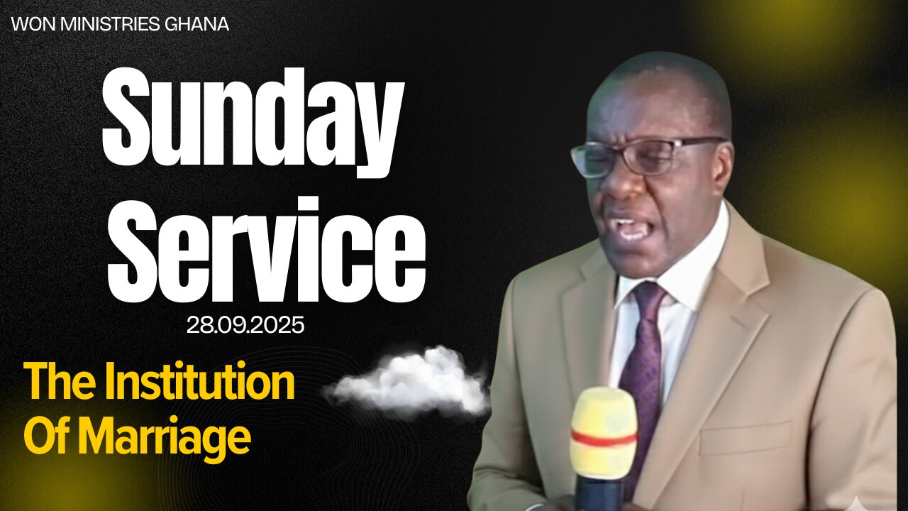 The Institution Of Marriage: What is God's View On It. || SUNDAY SERVICE 28.09.2025
