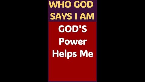 GOD'S POWER HELPS ME #WordofGod #Jesus #God #Word #power #mindset #Christ #love #battle #strength