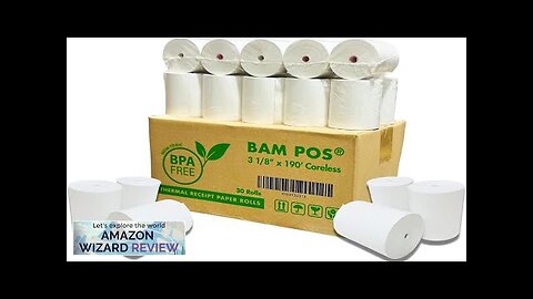 3 1/8 x 190 Thermal Receipt Paper Rolls For Most POS Systems Review