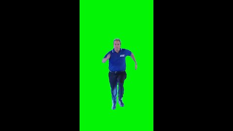 Referee Running | Green Screen