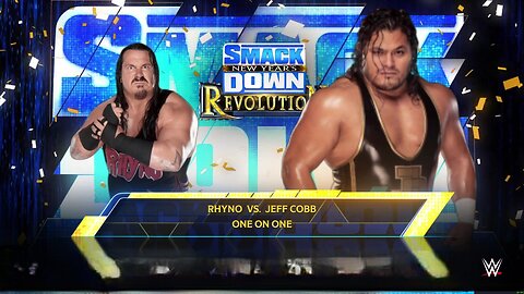 WWE 2k25 Rhyno vs Jeff Cobb