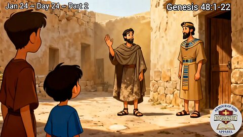 Bible in a Year! Jan 24 ~ Day 24 ~ Part 2 Genesis 48:1-22 Faith. Scripture.Truth. Devotional!