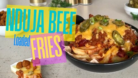 Spicy Cheesy Bliss: Nduja Beef Loaded Fries 🍟🧀🔥
