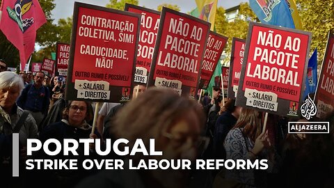 Portugal braces for first general strike in 12 years as unions unite against labour reforms