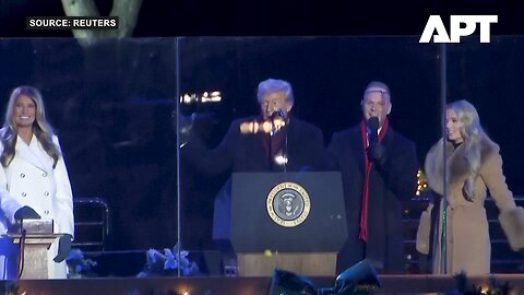 Religion Is Coming Back': Trump, Melania Lead National Mall Christmas Tree Ceremony |