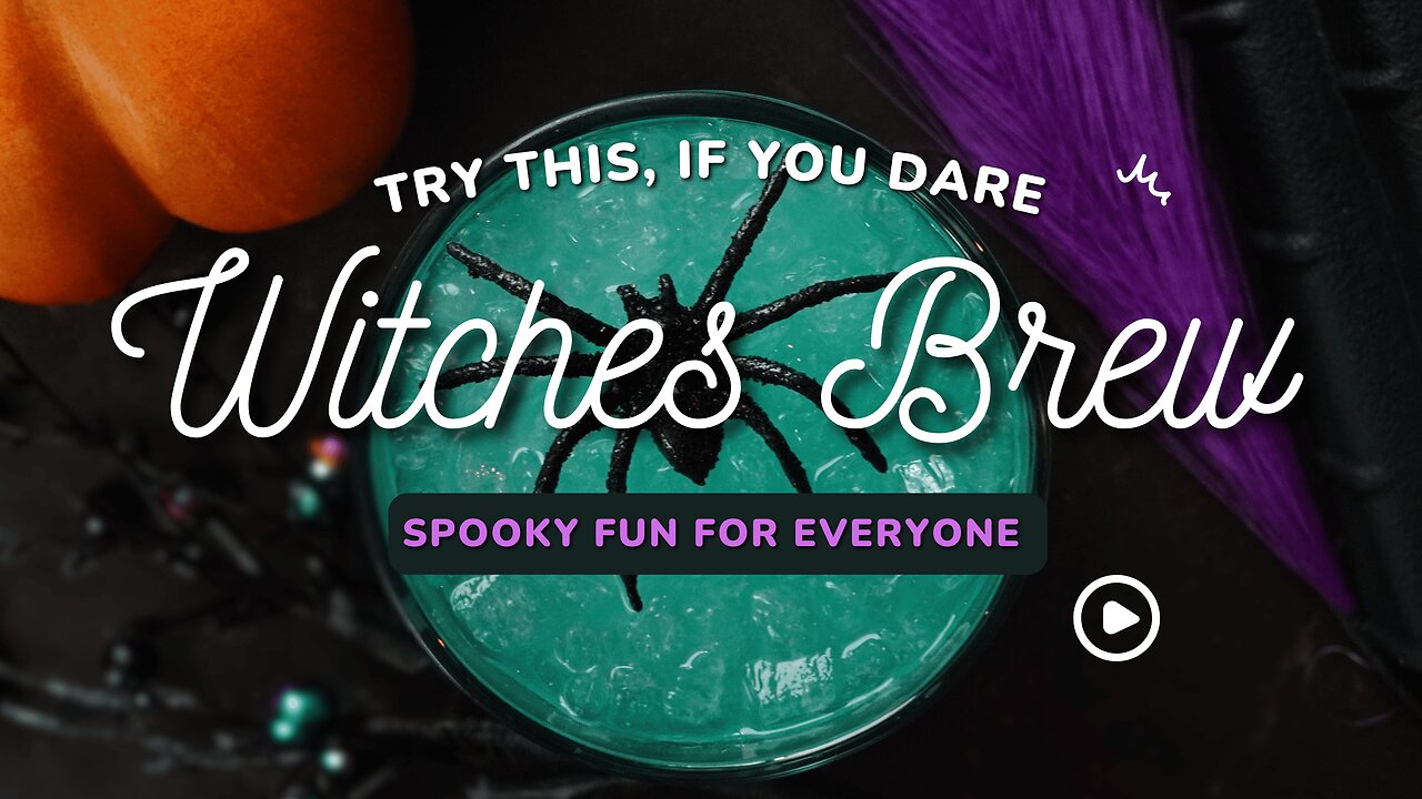 Witches Brew Cocktail 🧙♀️✨ | Spooky Halloween Drink with a Tropical Twist!