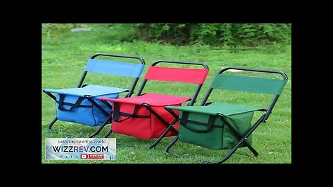 Removable Portable Fold Camping Chair Fishing Leisure Picnic with Storage Box Outdoor Review