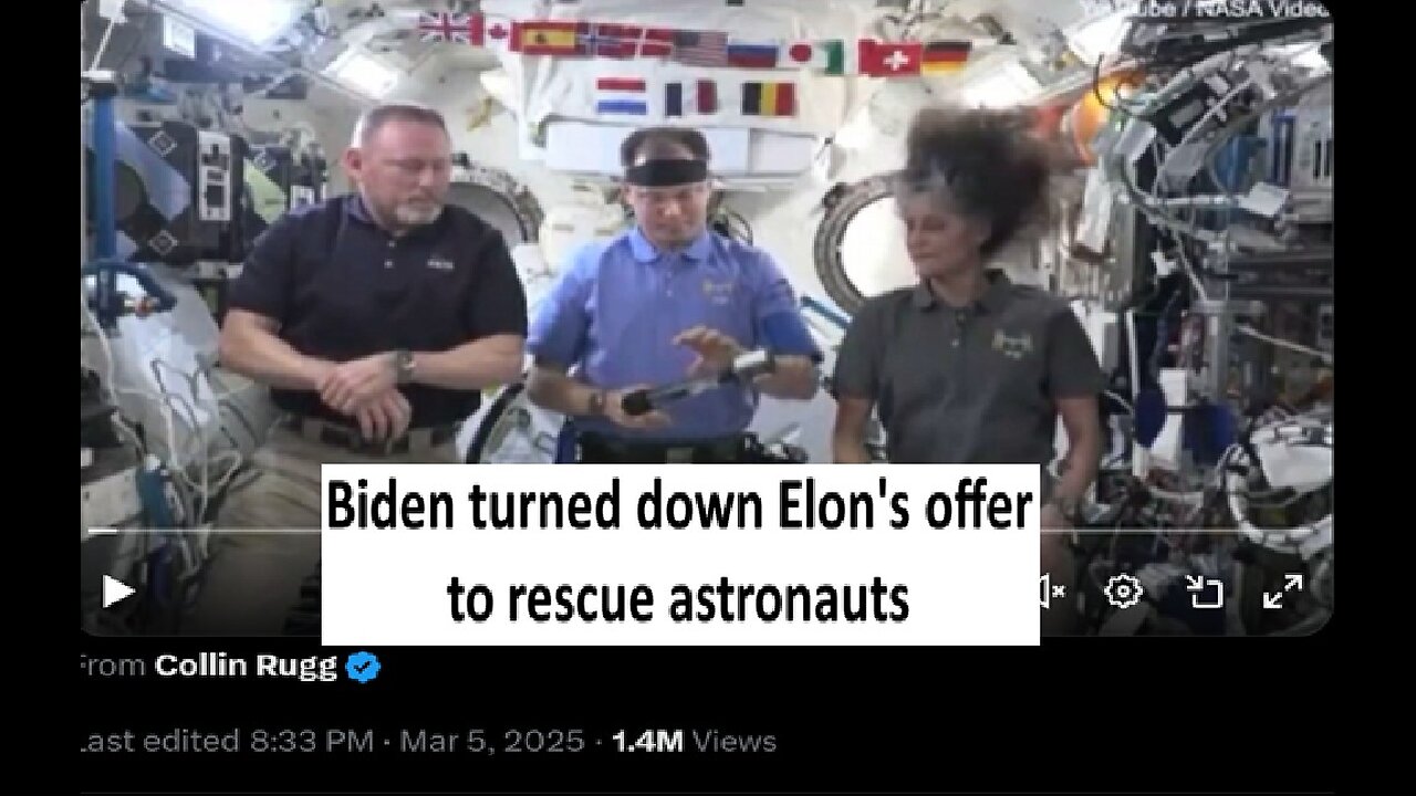Elon says Biden turned down offer to save astronauts before election