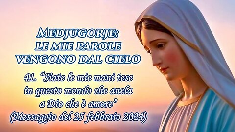 °8 GENNAIO 2026° ~ PADRE LIVIO FANZAGA: “MEDJUGORJE: LE MIE PAROLE VENGONO DAL CIELO” =41. /|⭐'Siate le mie mani tese in questo mondo che anela a Dio che è amore'|\=/|😇💖🙏|\