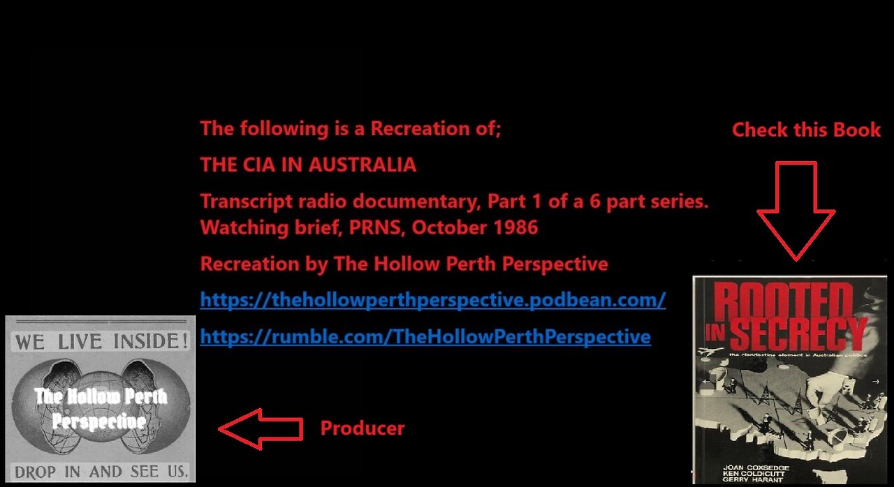 1986 Radio Series - THE CIA IN AUSTRALIA - Part 1