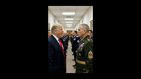 Trump drills his general.