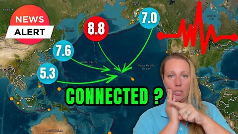 Japan, Kamchatka, Taiwan, Alaska RATTLE - A STORM of Aftershocks rocks through Ring of Fire ! Why?