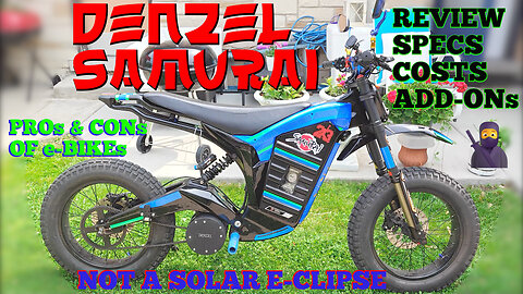 DENZEL SAMURAI e-BIKE | REVIEW, MODs, SPECs & COSTs + PROs/CONs | 5 YEARS RAIDING STREETS OF CHICAGO