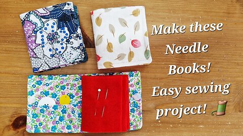 How to make a needle book. Easy sewing project! 🧵😀