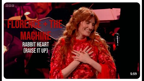 RABBIT HEART LIVE PERFORMANCE FLORENCE AND THE MACHINE