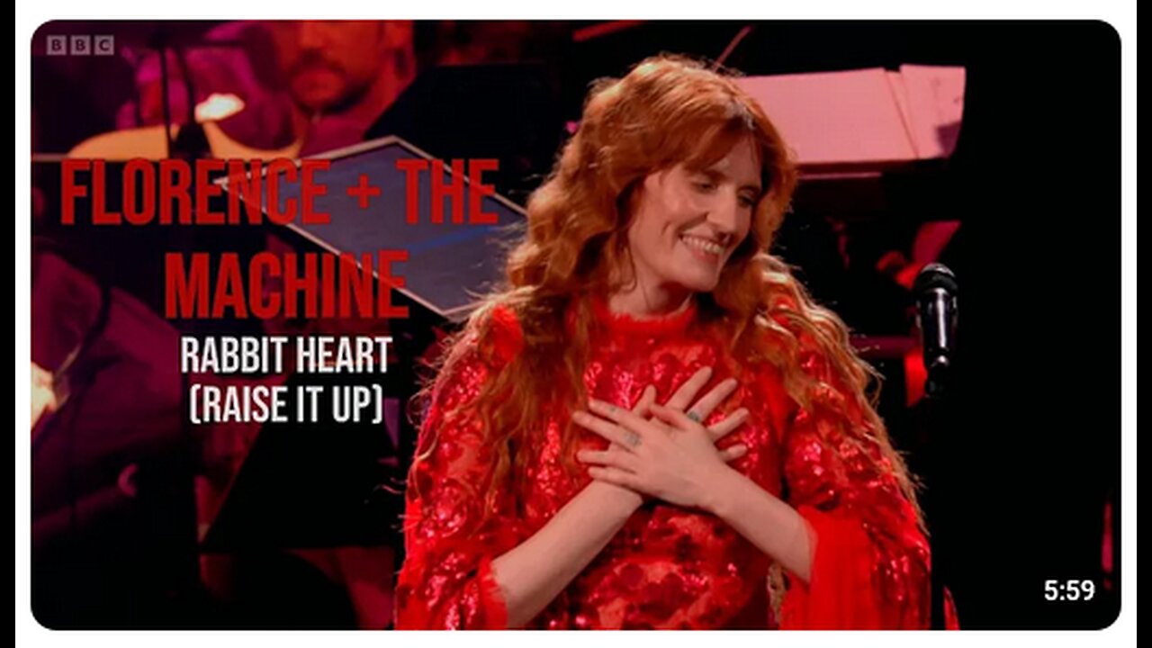 RABBIT HEART LIVE PERFORMANCE FLORENCE AND THE MACHINE