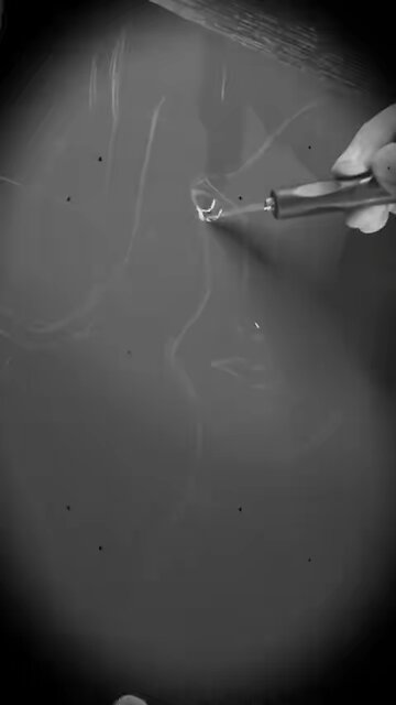 Scratch Art of Black Widow