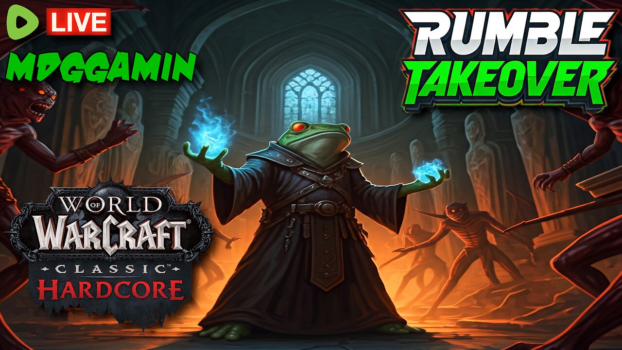 🔴LIVE- World of Warcraft HARDCORE - Wake Up Stream Repeat !! - #RumbleTakeover