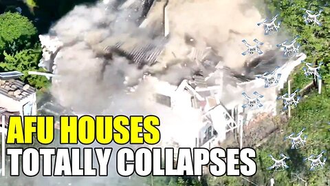 Russian drone team turned the houses of Ukrainian positions into bricks