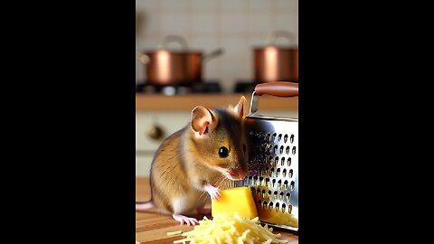 Mouse. Cheese Anime video