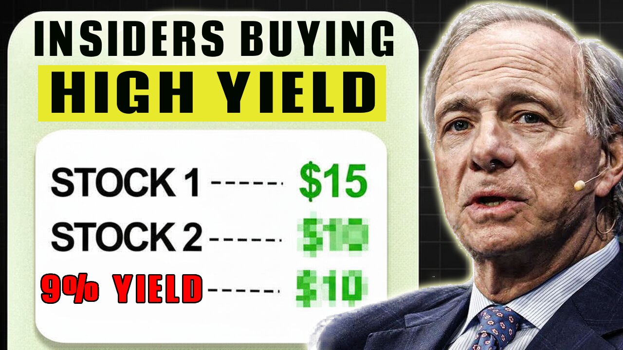 3 High Yield Dividend Stocks Insiders Are Buying!