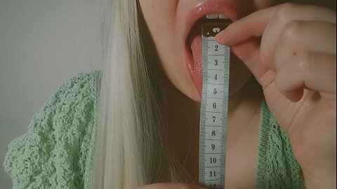 asmr measuring my and your tongue