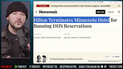 HILTON TERMINATES HOTEL AFTER BANNING DHS | Tim Pool