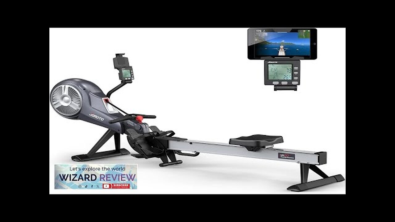 JOROTO Rowing Machine Air Magnetic Foldable Rowing Machines for Home Use Rower Review