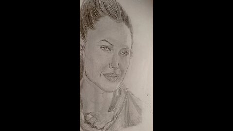 Drawing of Angelina Jolie