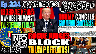 Ep.334 Trump Cancels Gov. Media Contracts, USAID Funded 60,000 Journalists Across 1,000 Institutions, FBI Designated InfoWars White Supremacist Type 3 Terror Threat In 2013, InfoWars Wins In Court Again, Judges Block Fed Employee Buyout, DOGE Treasury Acc