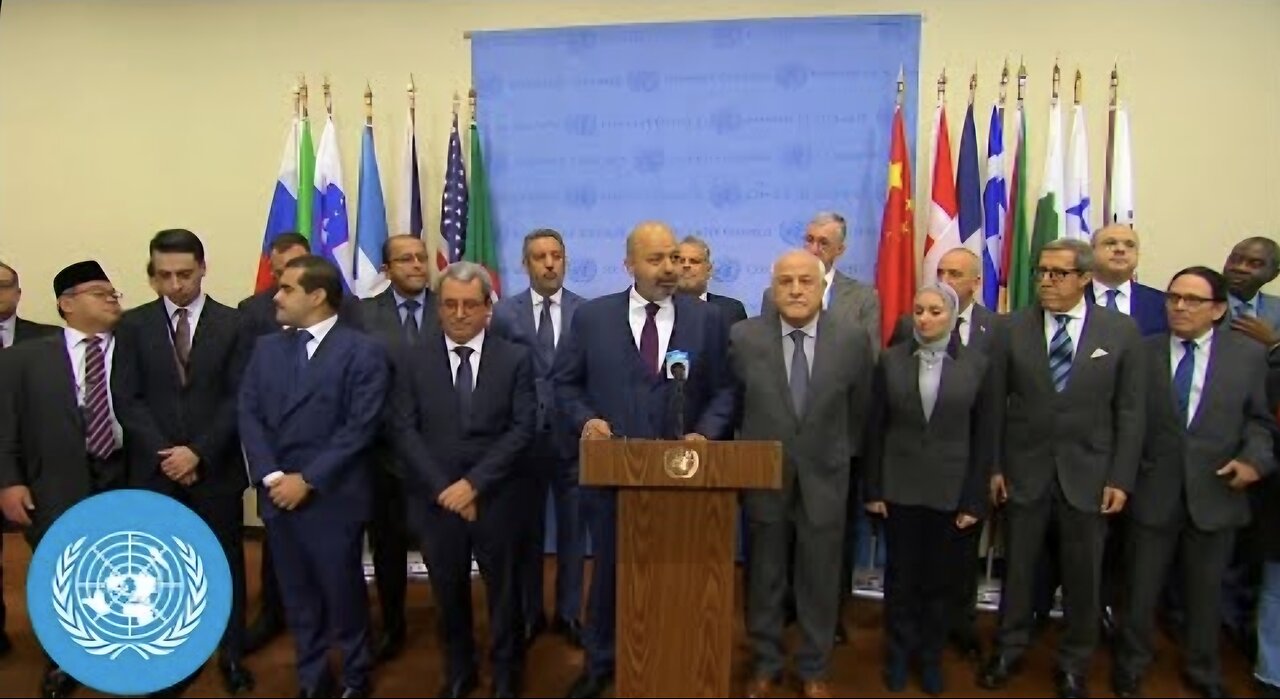 The Arab Group on Gaza - Security Council Media Stakeout (14 February 2025) | United Nations