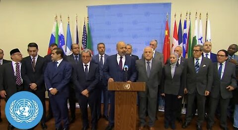 The Arab Group on Gaza - Security Council Media Stakeout (14 February 2025) | United Nations