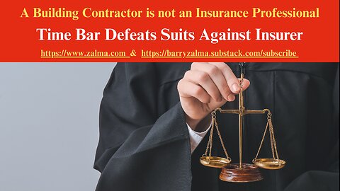 A Building Contractor is not an Insurance Professional