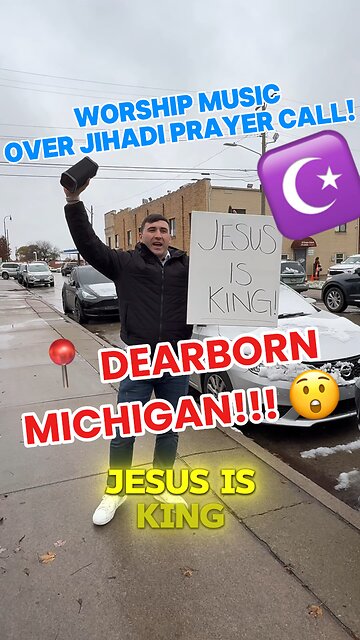 DEARBORN Michigan, the Muslim stronghold played CHRISTIAN WORSHIP MUSIC over Jihadi Prayer call!!!