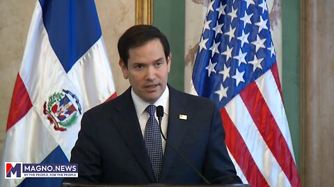US Secretary of State Marco Rubio briefs media in Santo Domingo, Dominican Republic (Feb 06, 2025)